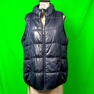 Puffer Vest for Women. Size EUR42/US10. Navy black.